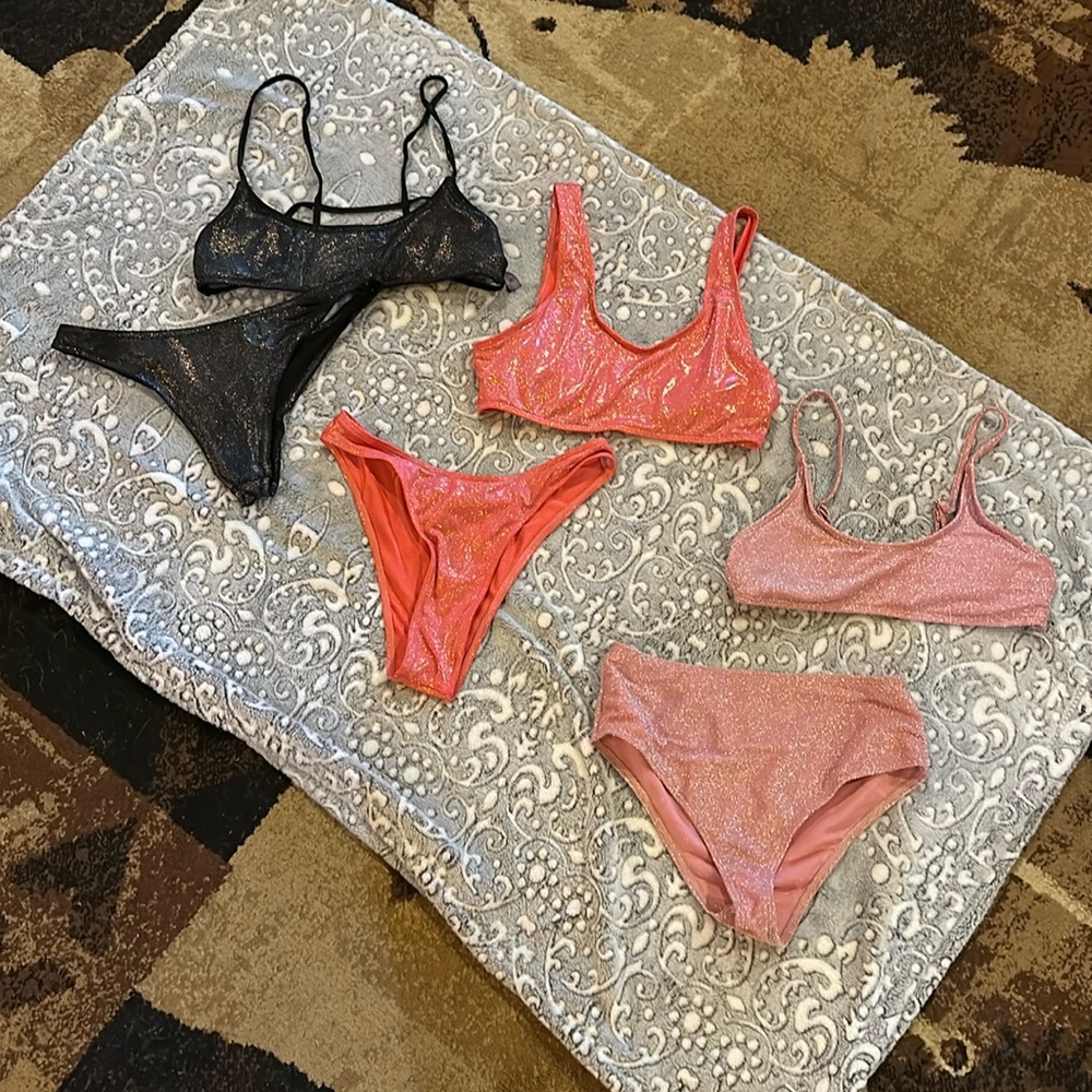 SHEIN Bundle of Glitter Bikini